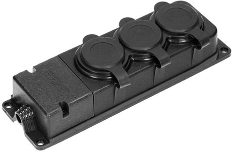 Orno swd bordstik prof sort ip44 3v med ventil - 6871955
