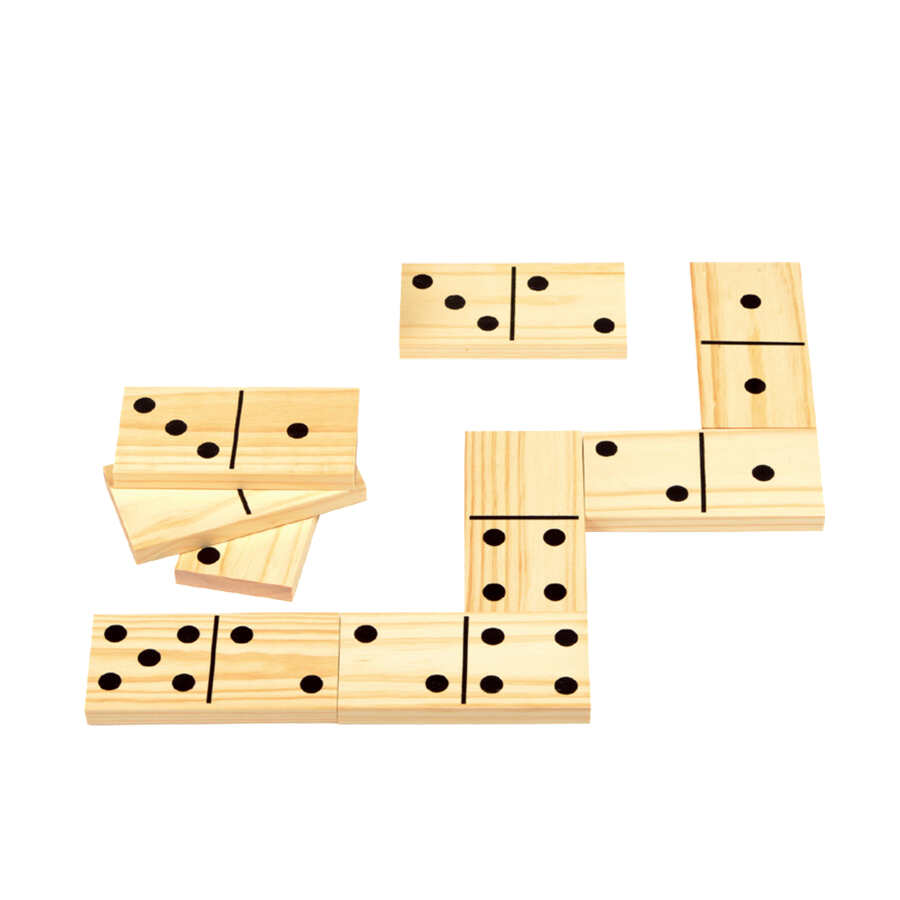Udendørs spil domino træ 28 stk