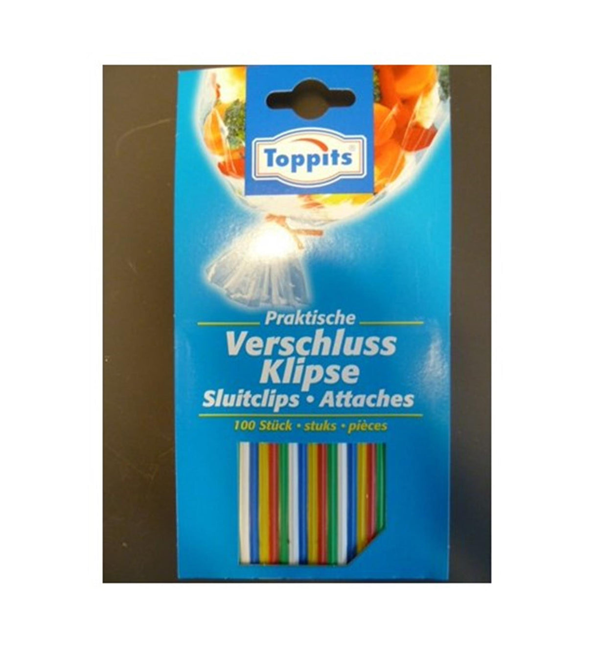 Toppits lukkeclips, pakke med 100 stk