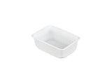 Papstar engangsbeholder 1 liter låg 50 stk 6x19x13 cm hvid