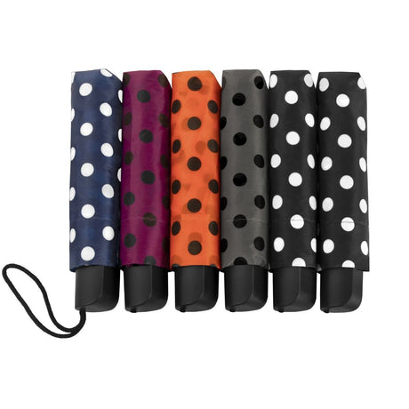 Impliva falconetti paraply foldbar mini størrelse prikker assorteret