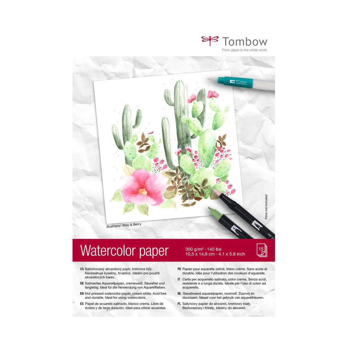 Tombow • akvarelblok akvarelpapir