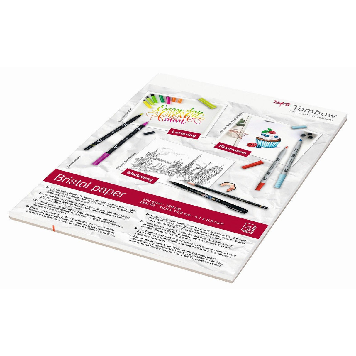 Tombow • bristol papir a4 25stk