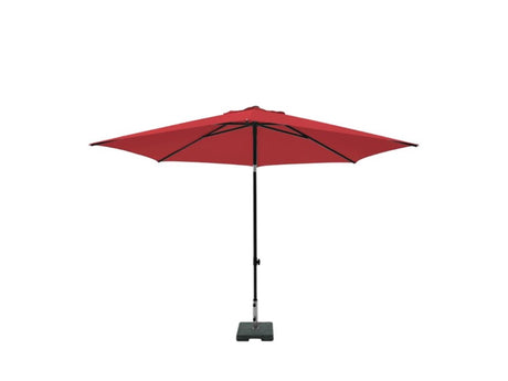 Madison parasol mykanos push-up rund 250 cm rød