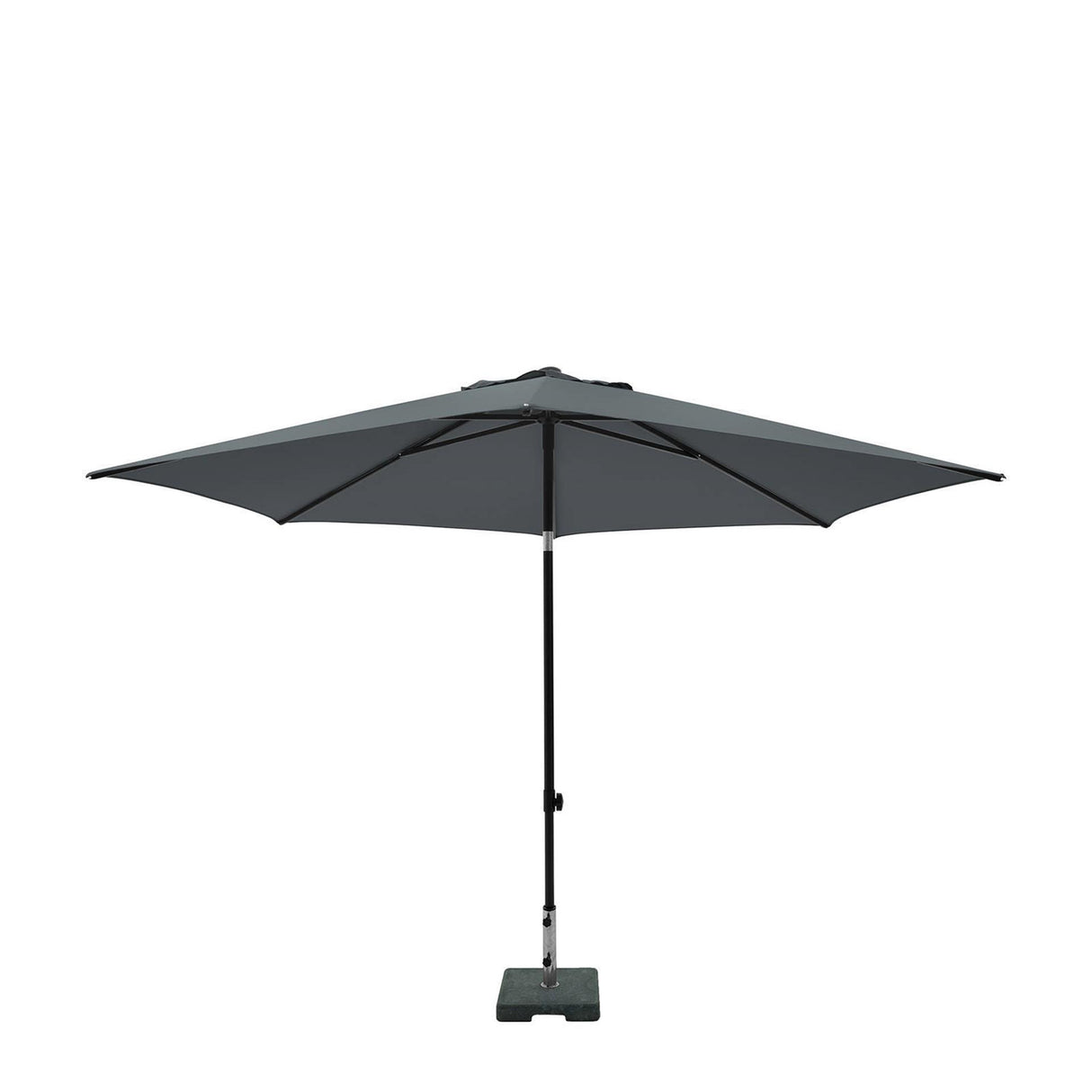 Madison parasol elba push-up omkring 300 cm med vippefunktion 100%pol. grå