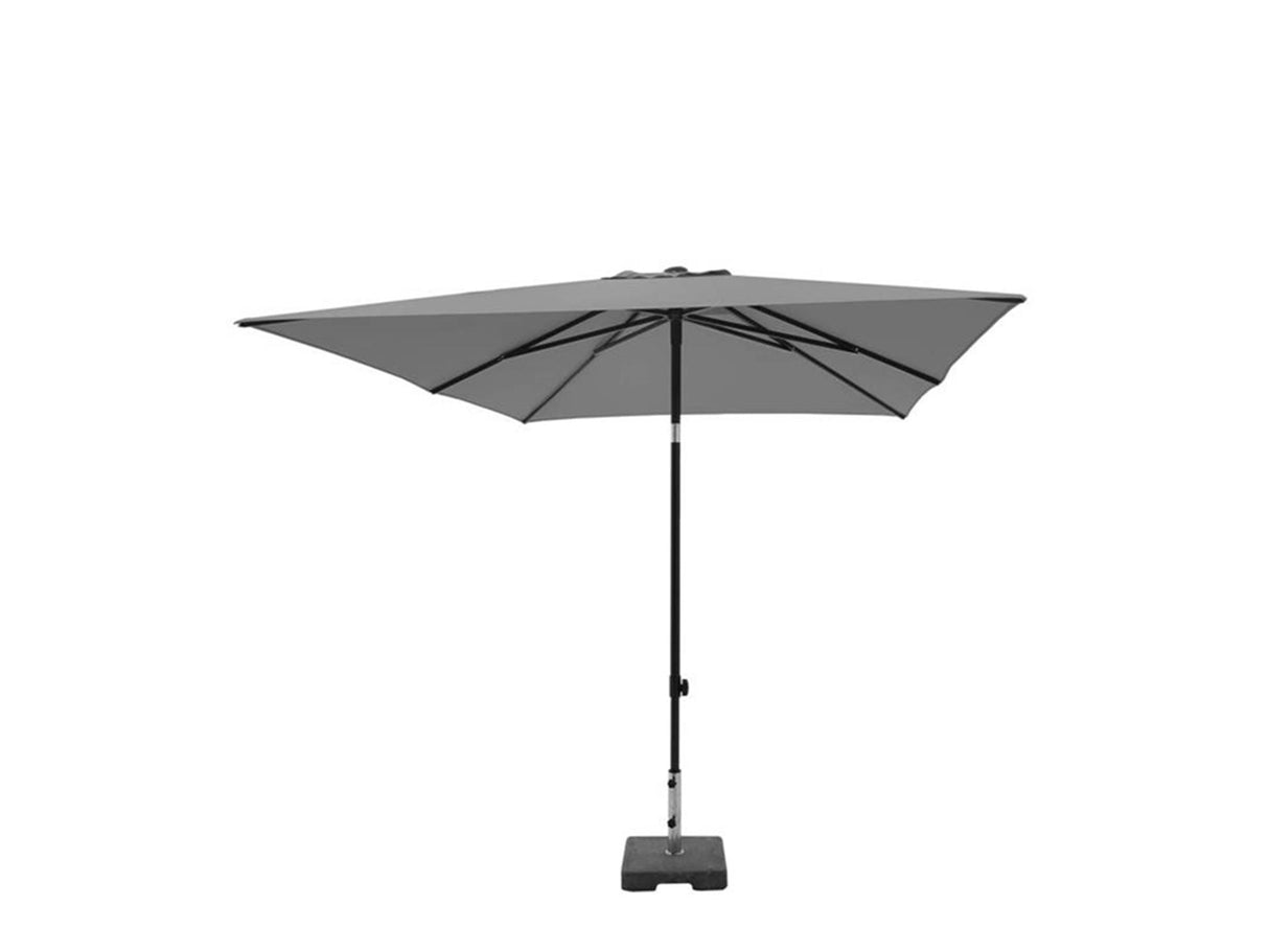 Madison parasol moraira push-up quad. 230x230cm med vippefunktion salviegrøn