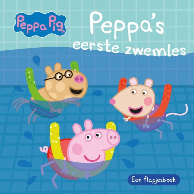 Stor ballon Peppas første svømmelektion
