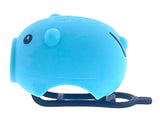 Pexkids cykelhorn gris med LED lampe USB blå