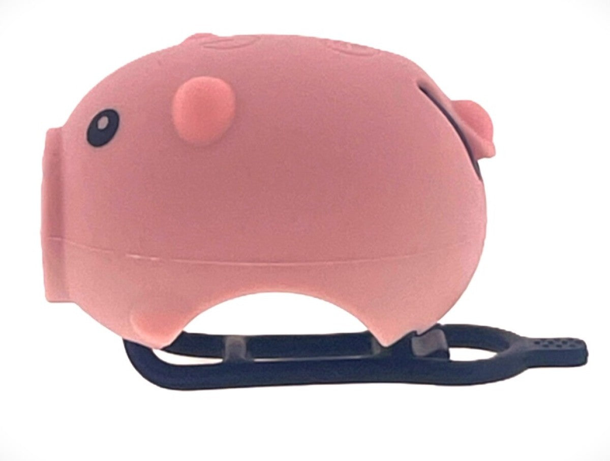 Pexkids cykelhorn gris med LED lampe USB pink