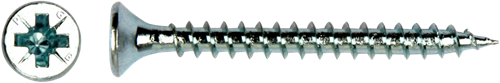Pgb-europe pgb-fasteners | spånplade skrue vzk-z ø 4,5x45 zn | 500 stk - pgwvzv001004500452