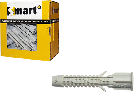 Pgb-europa smart | universalstik med plade ø 8x50 ny | 50 stk - sm00upn00080050e