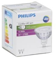 Philips corepro ledspotlv 5-35w 827 mr16 36gr led3517