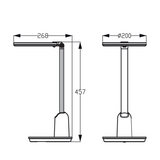 Philips desk light led dsk602 antraciet