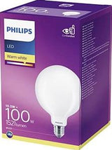 Philips LED Globe G120 E27 10,5-100W 2700K filament mat - LED3828
