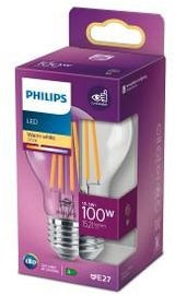 Philips LED-lampe gennemsigtig - 100 W - E27 - varmt hvidt lys