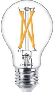 Philips led lamp transparant - 60 w - e27 - dimbaar warmwit licht
