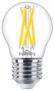 Philips led kogel e27 3,4-40w filament helder dimtone - led3747