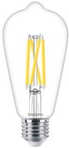 Philips led st64 e27 5,9-60w filament helder dimtone - led3804
