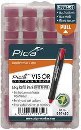 Pica 991 40 visir permanent refill | rød - pi99140