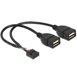 Fastgør header til USB A-kabel