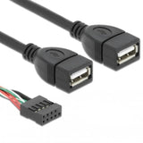 Fastgør header til USB A-kabel