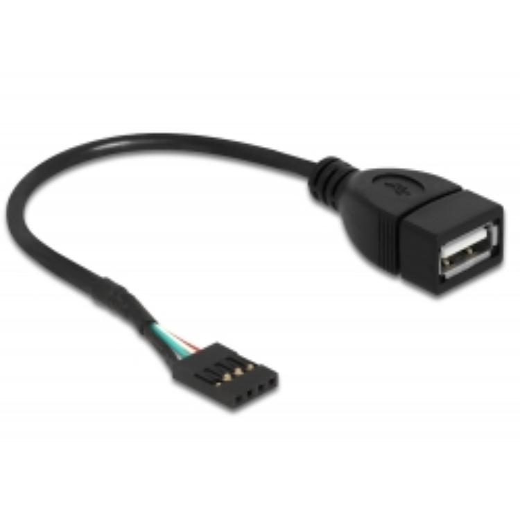 Fastgør header til USB A-kabel