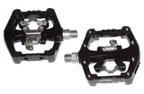Wellgo flade pedaler wam-d10 to-i-en sort
