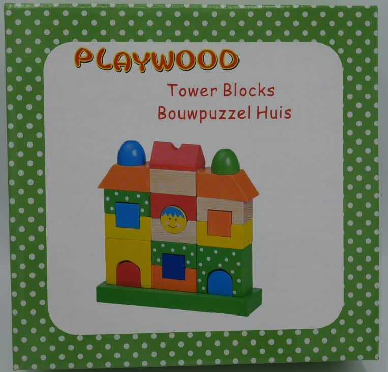Playwood træklodshus i smukke farver