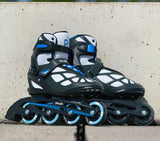 Playlife Inline Skates Black 80 Softboot 82A sort størrelse 45