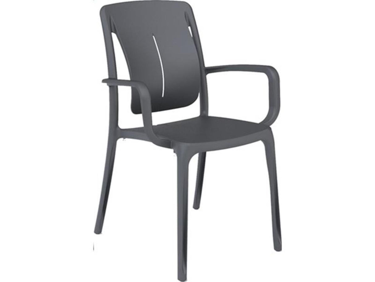 Grosfillex playwood spisestuestol antracit