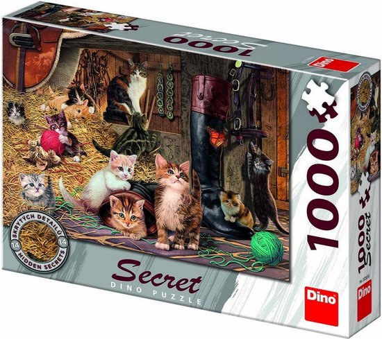 Dinotoys dino puslespil - killinger med skjulte hemmeligheder - 1000 brikker