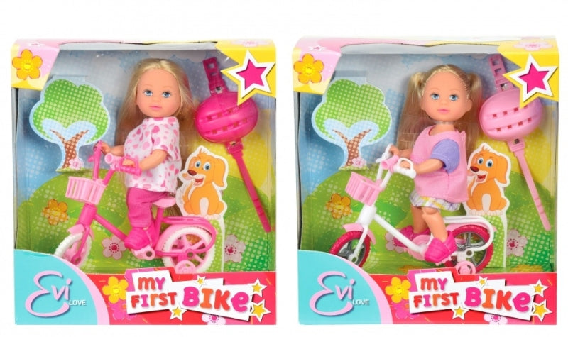 Forskellige mærker dukke Evi første cykel (2 ass.)
