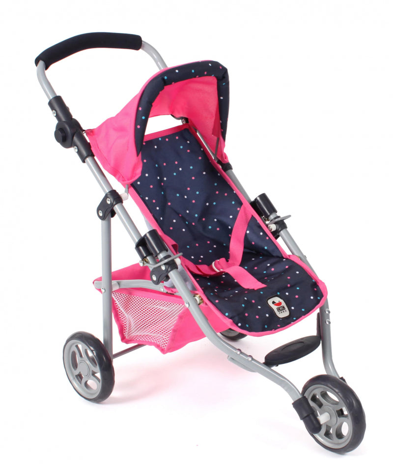 Bayer smarte dukkeklapvogn jogging lola (konfetti pink)