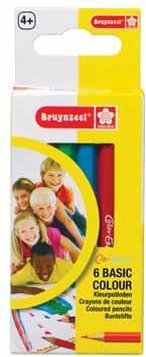 Bruynzeel - sæt med 6 mini farveblyanter