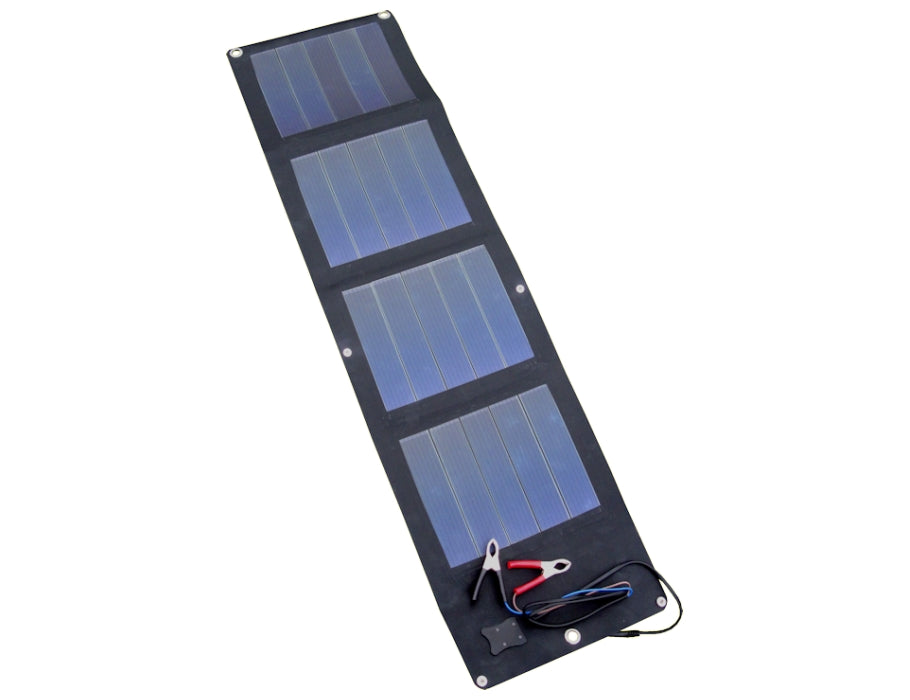 PowerPlus fleksibelt solcellepanel med klemmekabel