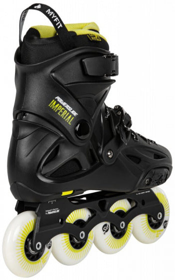 PowersLide inline skøjter Imperial One 88A Hardboot Black Mt 45 46