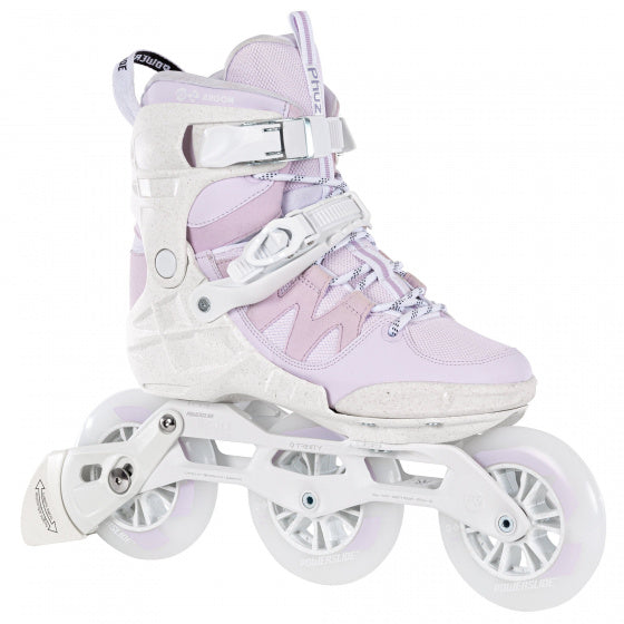 PowersLide inline Skates Phuzion Argon 110 Softboat 83A White Pink Mt 37