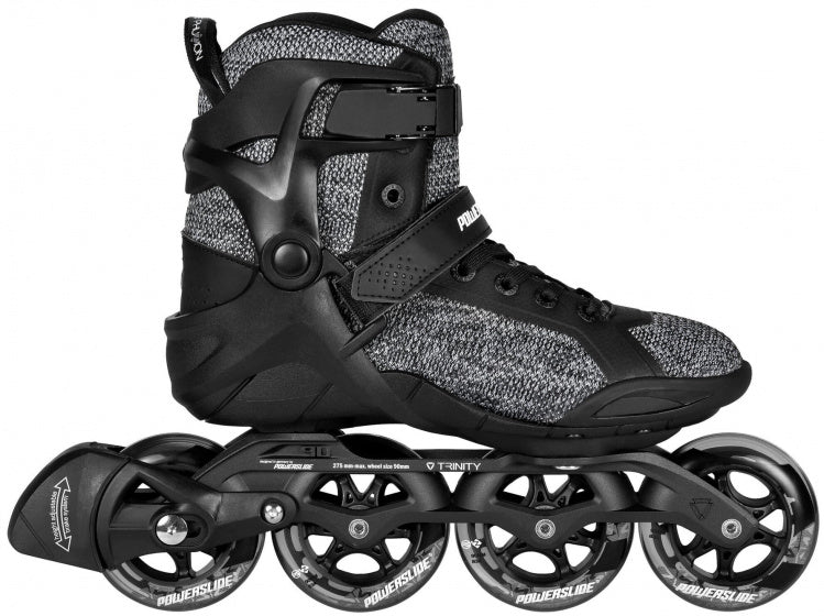 PowersLide Inline Skates Phuzion Radon Enzo 90 83A Sort størrelse 40