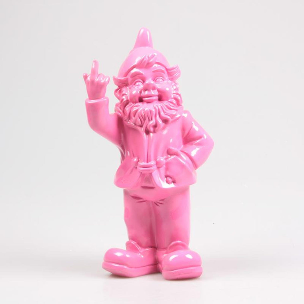 Stoobz design stoobz polystone statue gnome f*ck you fuchsia 16x12x32cm