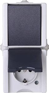 Enzo proaqa kopp swd overflademonteret kombination ra switch lodret - 4628130