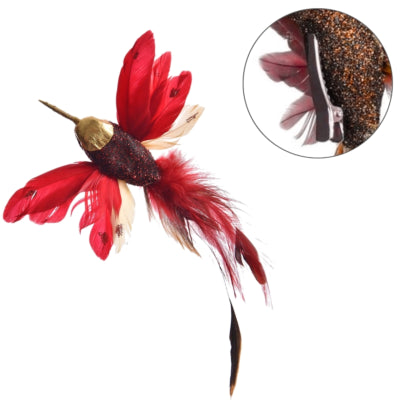 Hummingbird på klip rød 19 cm | 24 stk