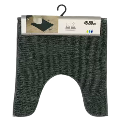 Toiletmåtte grøn polyester 45 x 50 cm | 6 stk