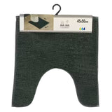 Toiletmåtte grøn polyester 45 x 50 cm | 6 stk