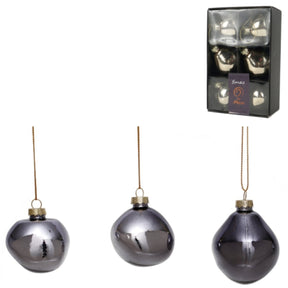 Xmas by mooss xmas by moos Julekugler grå 6 cm 6 stk | 30 stk