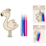 Farv din egen træfigur gør det selv 11 cm 3 assorteret | 36 stk