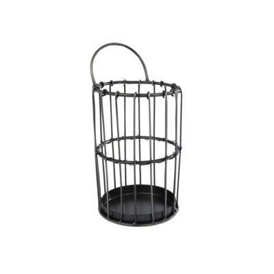 Kurv Jill metal grå 17 cm | 12 stk