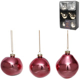 Xmas by mooss xmas by moos Julekugler pink 8 cm 6 stk. | 12 stk