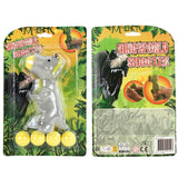 Dinoworld dinosaur popper med 5 kugler 14 cm | 12 stk