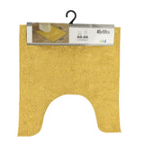 Toiletmåtte sennepsgul polyester 45 x 50 cm | 6 stk