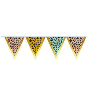 Bunting funky leopard 350 cm | 48 stk